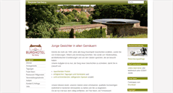 Desktop Screenshot of burghotel-bad-belzig.de