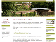 Tablet Screenshot of burghotel-bad-belzig.de